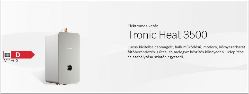 Bosch Tronic Heat 3500 elektromos kazán